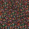 1 Yard Linen and Rayon Woven Pink, Blue, and Black Floral Confetti Fete Print